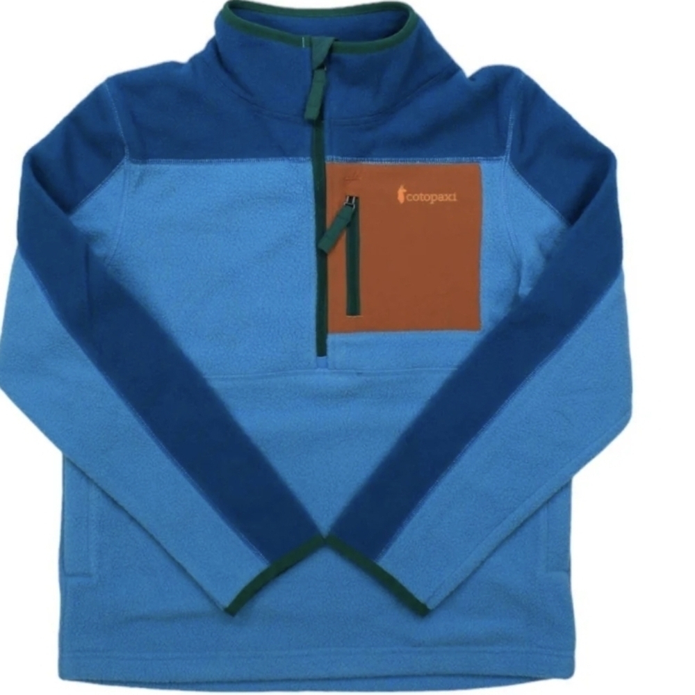 NWT Cotopaxi Kids Abrazo Fleece Half-Zip Jacket-Dusk/Blue Smoke